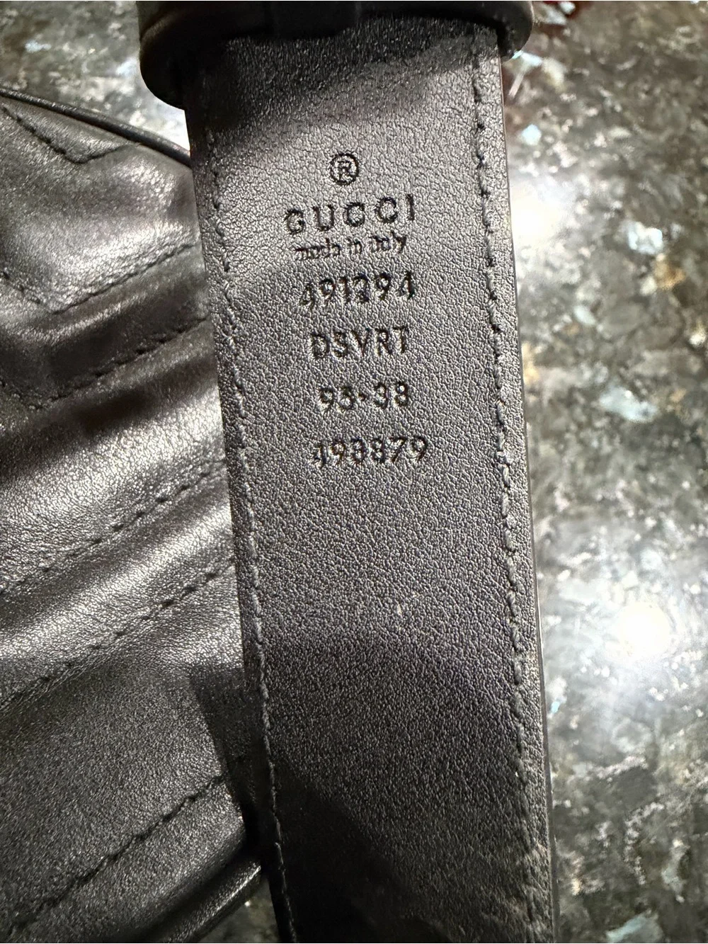 Gucci Black Quilted GG Marmont Belt bag